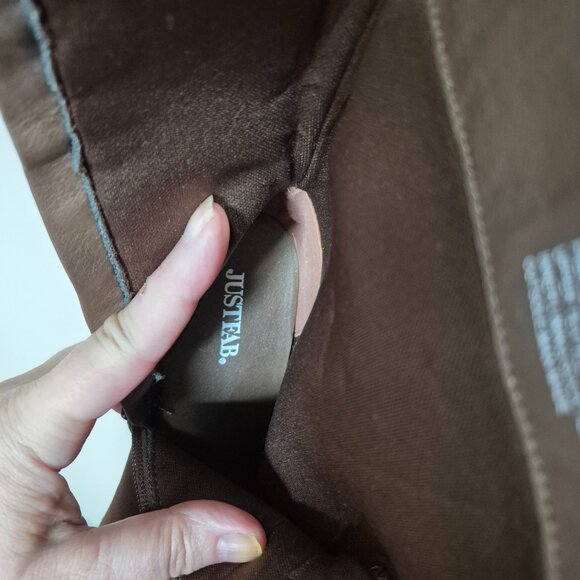 Chocolate Brown Faux Suede Boots - Picture 8 of 14